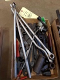 Assorted Sockets, Wrenches, and Tooling