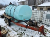 1000 gal tank on tandum trailer