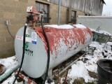 1000 gallon fuel tank with gas it elec pump