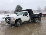2012 Chevy Silverado 3500 HD dump truck, 28,227 miles, w/ 7.5' snow plow