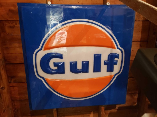 Large Plastic Gulf Sign