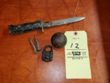 U.S. Bayonette, Cannon Ball, Lock, Numbered Spikes