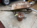 Old Gas Can, Wheelbarrow, Weight