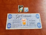 Burger Chef Gift Certificate, Stamps