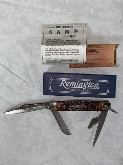 Remington limited edition R4243 Camp bullet knife.