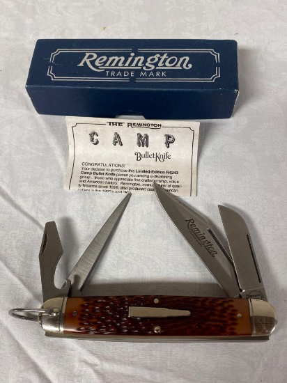 Remington Camp bullet knife, #R4243, limited edition.