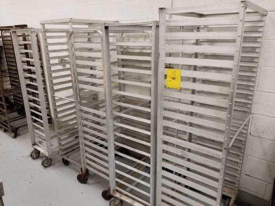 Aluminum bakery racks, bid x 5