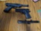 Pair of daisy bb guns, scope