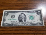 1976 miscut $2 note