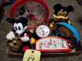 Mickey clocks, 6 pieces