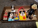 Mickey trapeze, radio, rubber toys