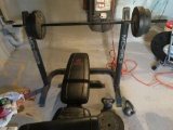 Weight bench and weights