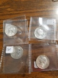 Washington silver quarters 1956, '59,'58,64