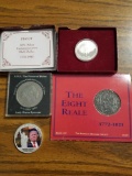 1981 royal wedding coin, Trump token, the eight reale coin