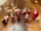 (6) Santa figurines.