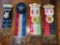 (4) Ribbon badges: Knights of Malta, Lady Stark Council, D of P, MW of A.