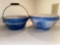 (2) Blue decorated bowls.