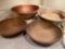 (4) Wooden bowls, largest is 17