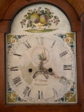 Old grandfather clock signed 