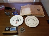 Early 1900s scrap book, desk items, tea party stamps