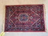 India hand knitted wool rug, 38