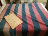 Quilt and hand stitched baby quilt