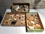 Metal and Plastic Animal Toys, Lamb Toys, Nativity