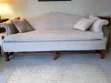 Sofa w/ Chippendale style feet, 76