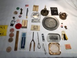 Paper Weights, Ashtray, Pins, Canton Jentes Motor Thermometer
