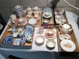 Oriental Tea Set, Floral Tea Set, Alphabet Creamer and Bowl