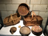 Wooden Handle Baskets, Oriental Baskets