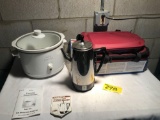 Rival Crock Pot, Pyrex Portables, Presto Coffee Maker