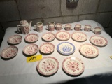 Staffordshire Tea Cups and Plates