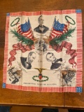 Presidential victims of assassination silk handkerchief, 16