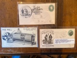 (3) Canton Ohio advertising postcards: Bucher & Gibbs Plows, Bonnot Co. Pug Mill