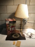 Lamp, Revere Westminster Mantle Clock, Vector Rechargeable Lamp