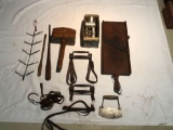 Slaw Board, Meat Grinder, Corn Hanger, Primitive Binding Tools