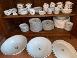 Approx. 145+ pcs. Tea Leaf ironstone, different makers.