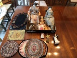 Porcelain Dolls, Fabric Dolls, Table Mats
