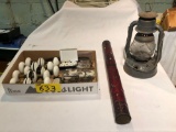 NY Dietz Lantern, Windsor Fire Extinguisher, Antique Door Hardware