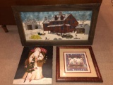 Hackenberger Amish Art, D&S Eavenson Merry Yule Art, Santa Claus Art