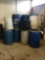 Large stack of plastic drums