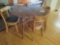 Wood table with four chairs
