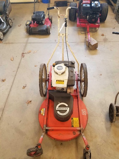 Sensation high wheel grass/weed mower