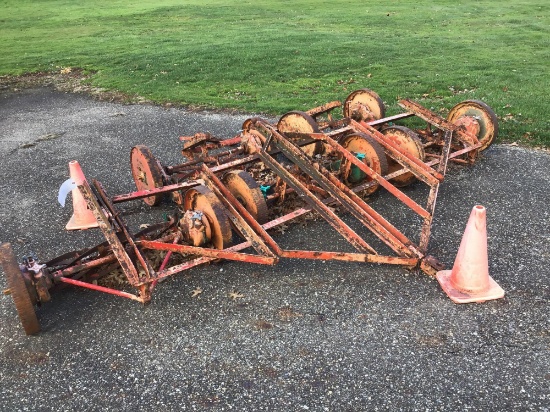Pull-behind gang mower