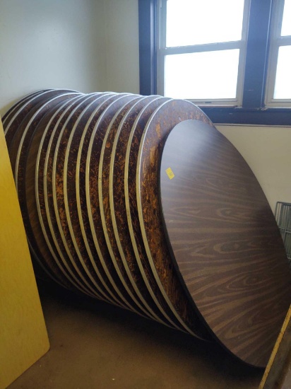 17 - 5 ft. Round Folding Tables
