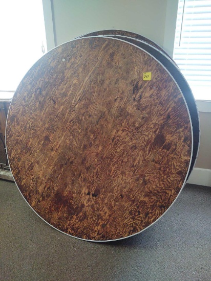 8- 5 ft. folding Round Tables