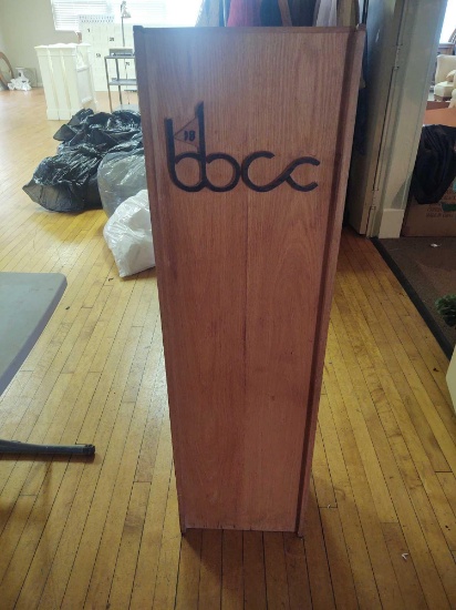 Wooden podium