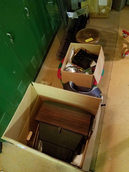 Piano stool, car seat, racking, box Tv