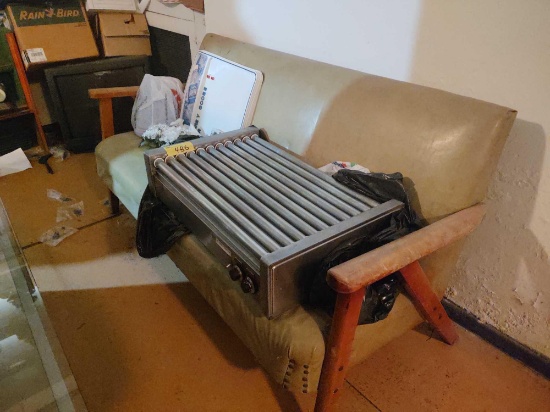 Sofa and Hot Dog Roller